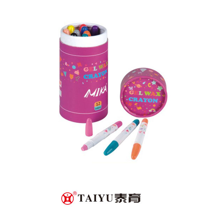 학생들은 배럴 맞춤형 색상 및 환경 보호 및 무공해 Crayon-XC 02에 크레용을 사용합니다.